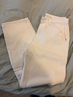 Levi Dad Utility White Carpenter Utility Jeans Women 25